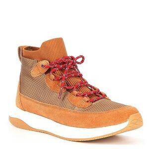 NURTURE Elias Mixed Material Platform High Top Sneakers 10